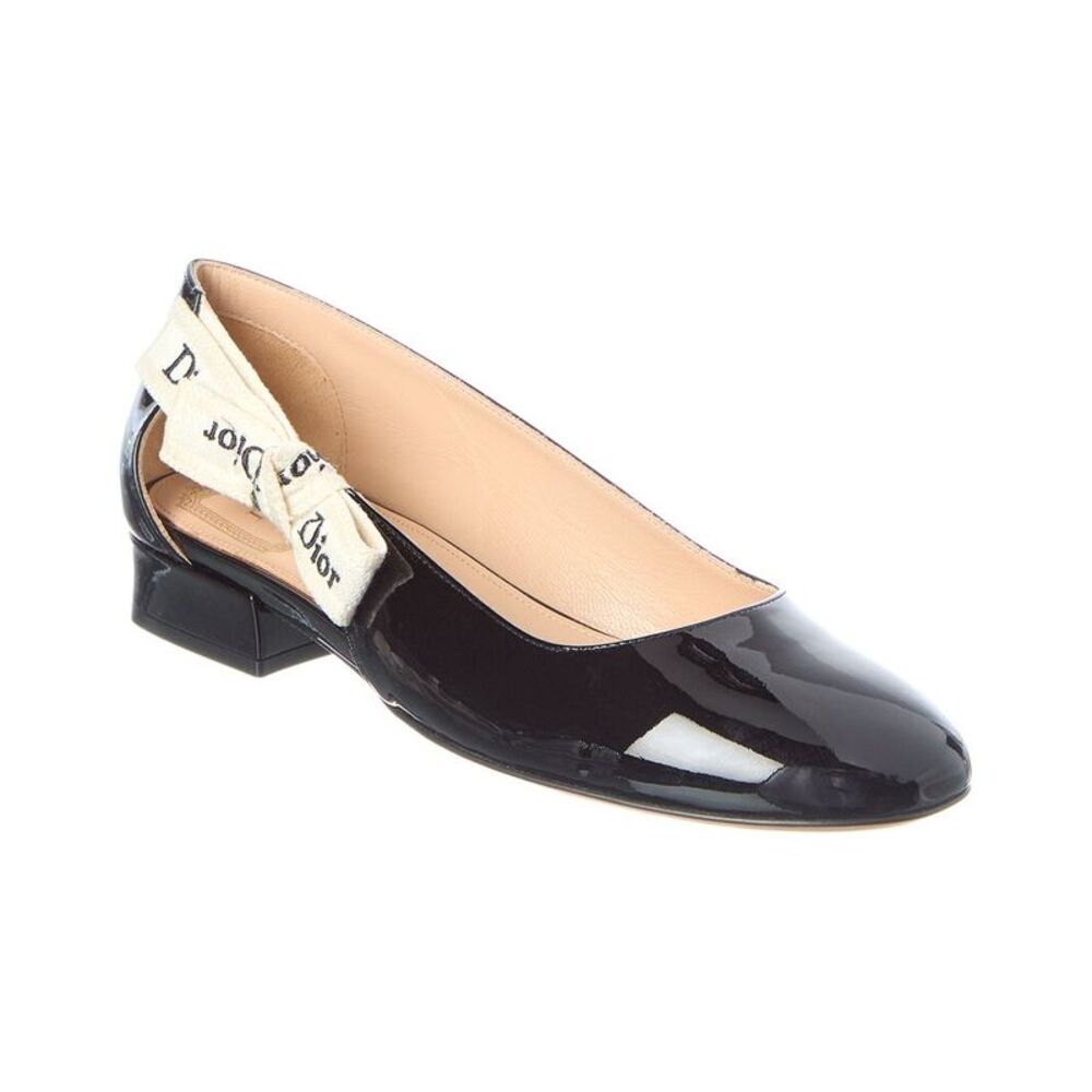 Dior J Adior Patent Ballet Flat, Black